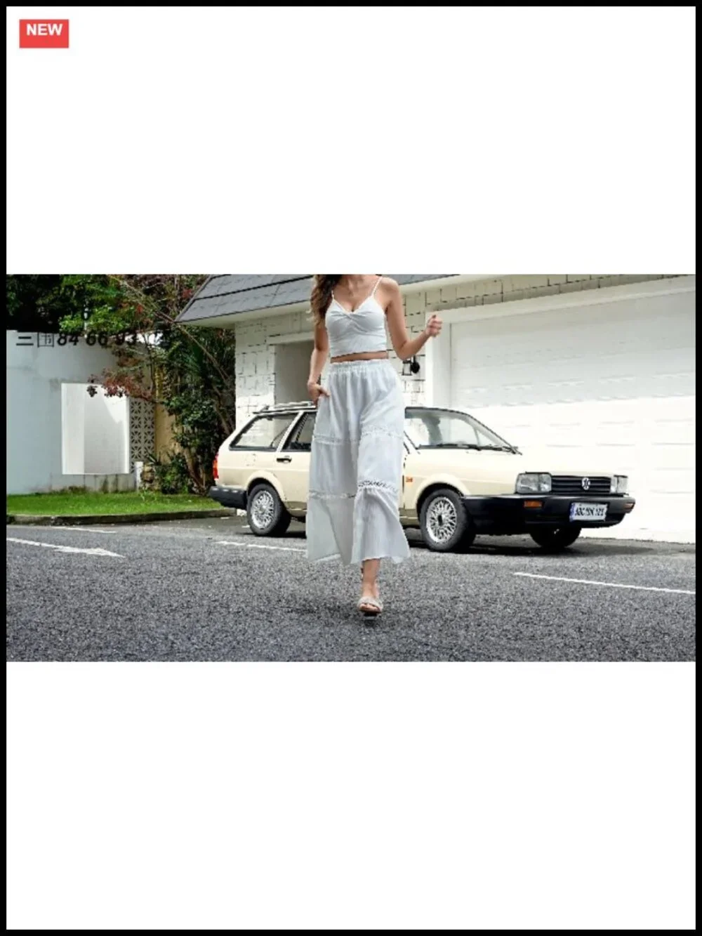 Women's Boho Tiered Maxi Skirt with Pockets